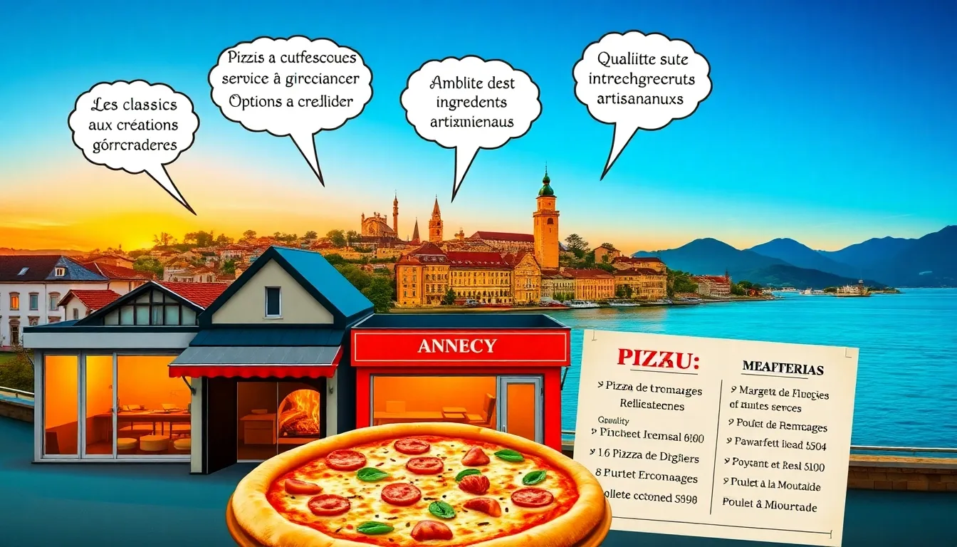Découvrez les Meilleures Pizzas à Annecy : Livraison et À Emporter